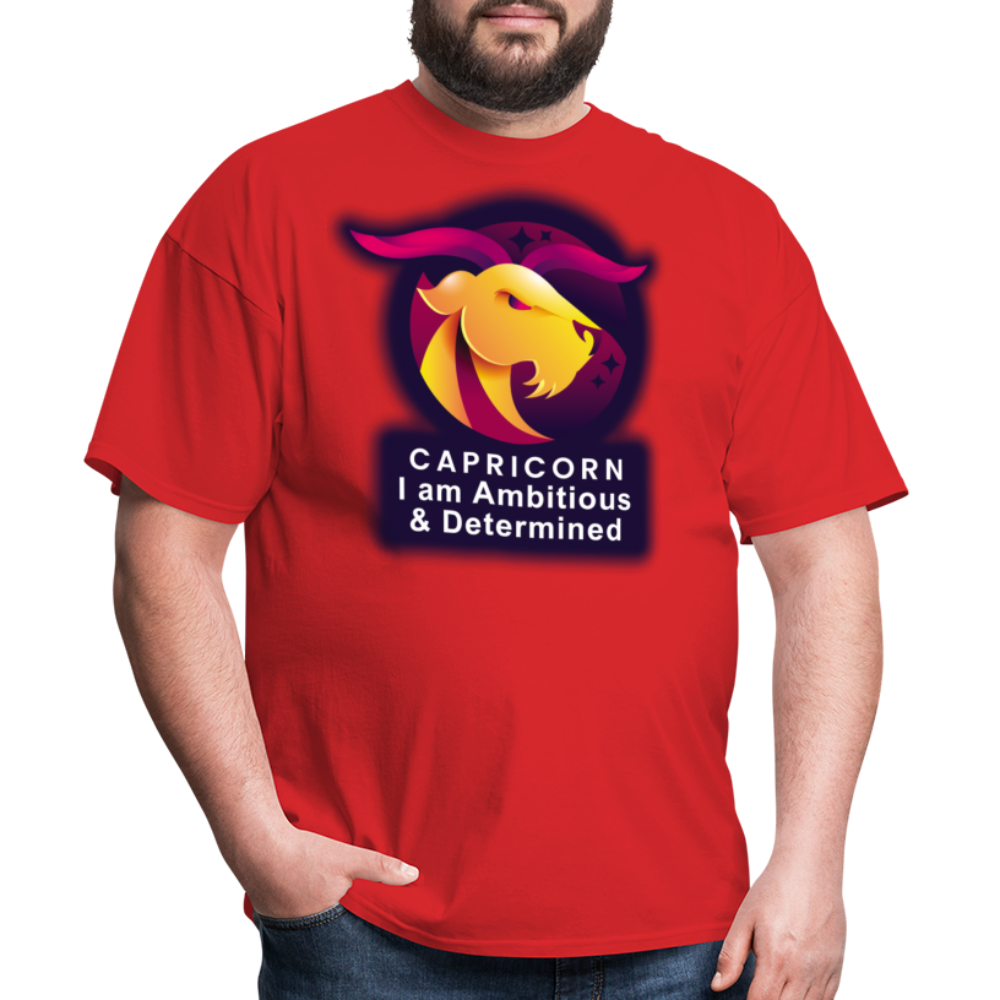 Men's Glow Capricorn Classic T-Shirt - red