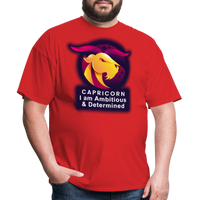 Thumbnail for Men's Glow Capricorn Classic T-Shirt - red