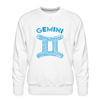 Thumbnail for Men's Power Words Gemini Premium Sweatshirt - white