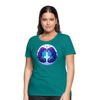 Thumbnail for Women’s Magic Gemini Premium T-Shirt - teal