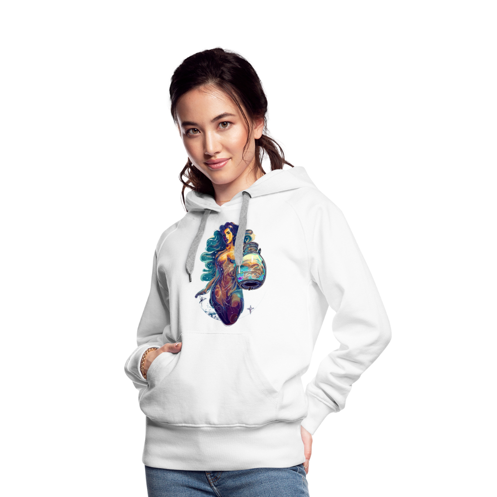 Women’s Mythical Aquarius Premium Hoodie - white