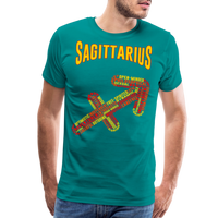 Thumbnail for Men's Power Words Sagittarius Premium T-Shirt - teal