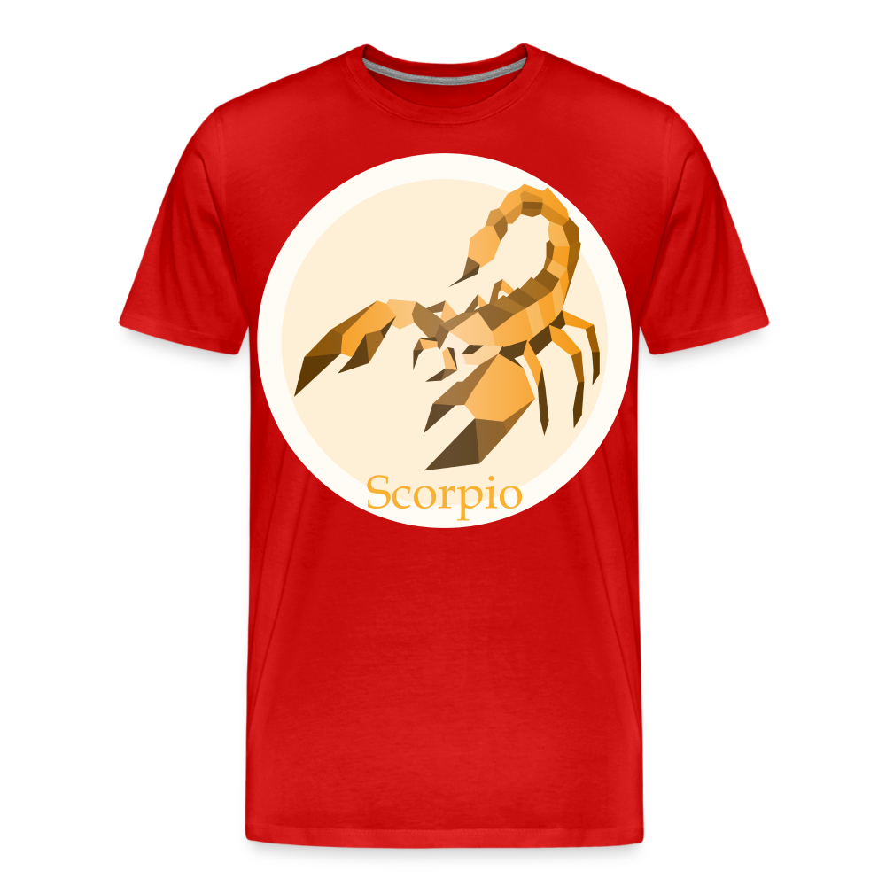 Men's Mosaic Scorpio Premium T-Shirt - red