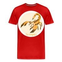 Thumbnail for Men's Mosaic Scorpio Premium T-Shirt - red