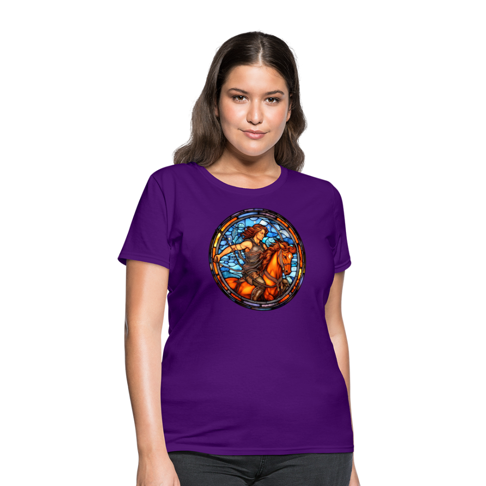 Women's Mosaic Sagittarius T-Shirt - purple