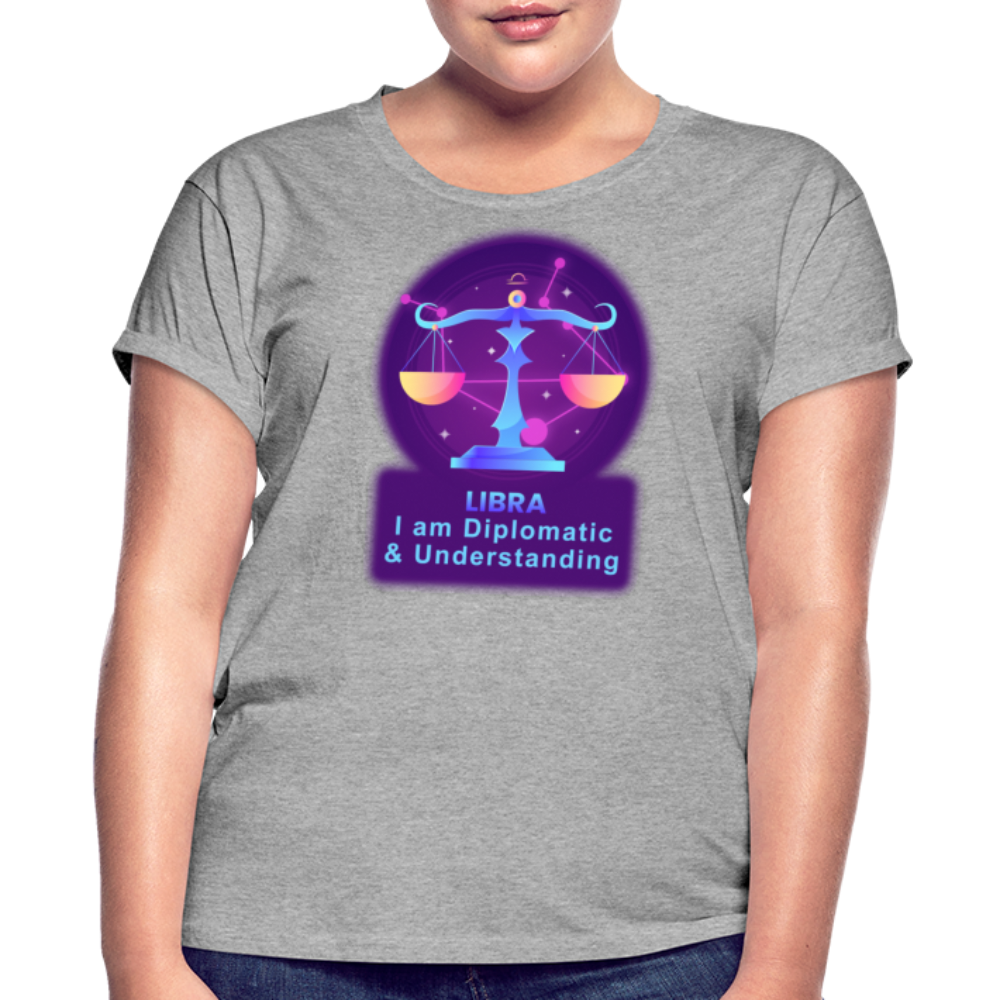 Women's Neon Libra Relaxed Fit T-Shirt - heather gray