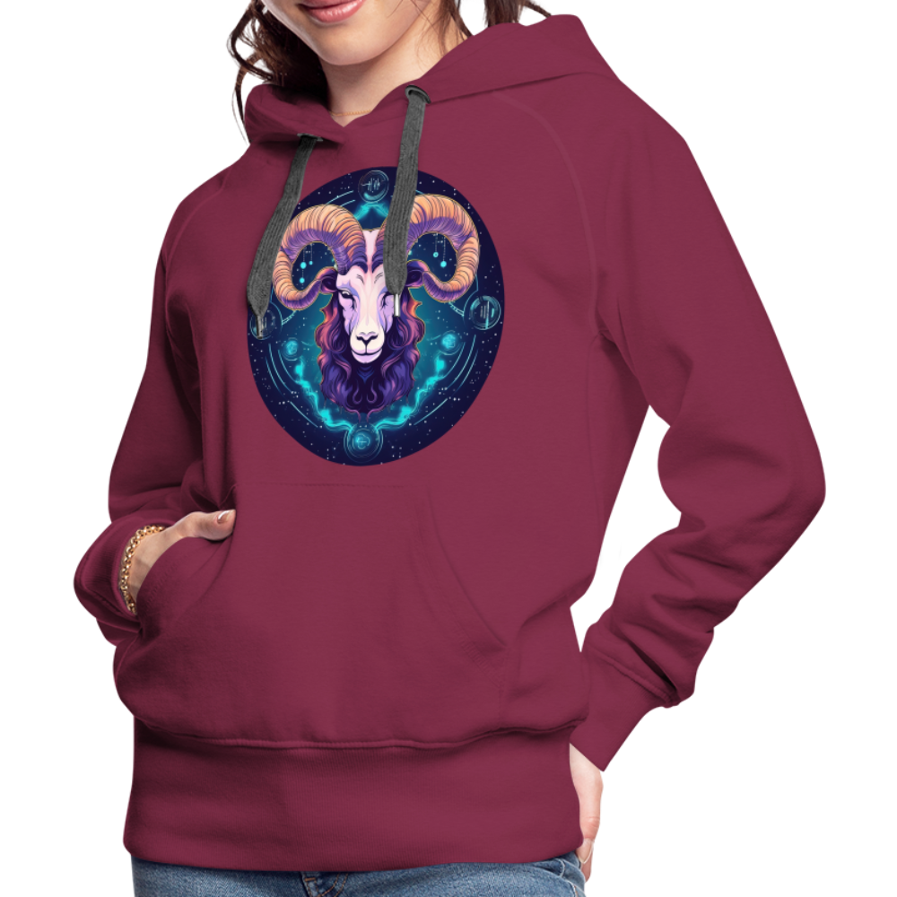 Women’s Magic Capricorn Premium Hoodie - burgundy