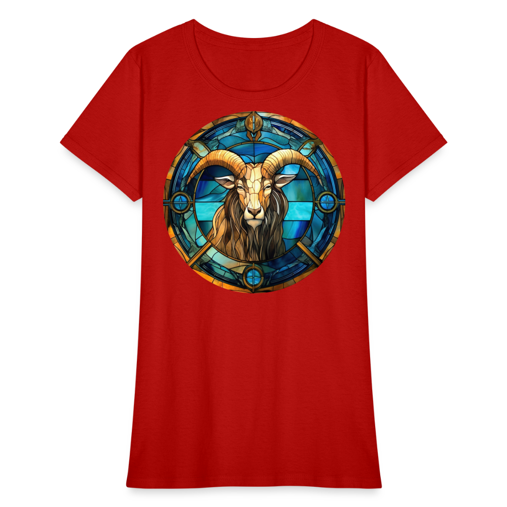 Women's Mosaic Capricorn T-Shirt - red