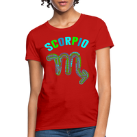 Thumbnail for Women's Power Words Scorpio T-Shirt - red