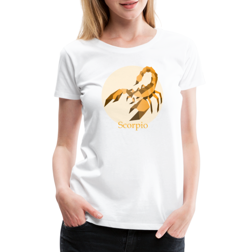 Women’s Mosaic Scorpio Premium T-Shirt - white