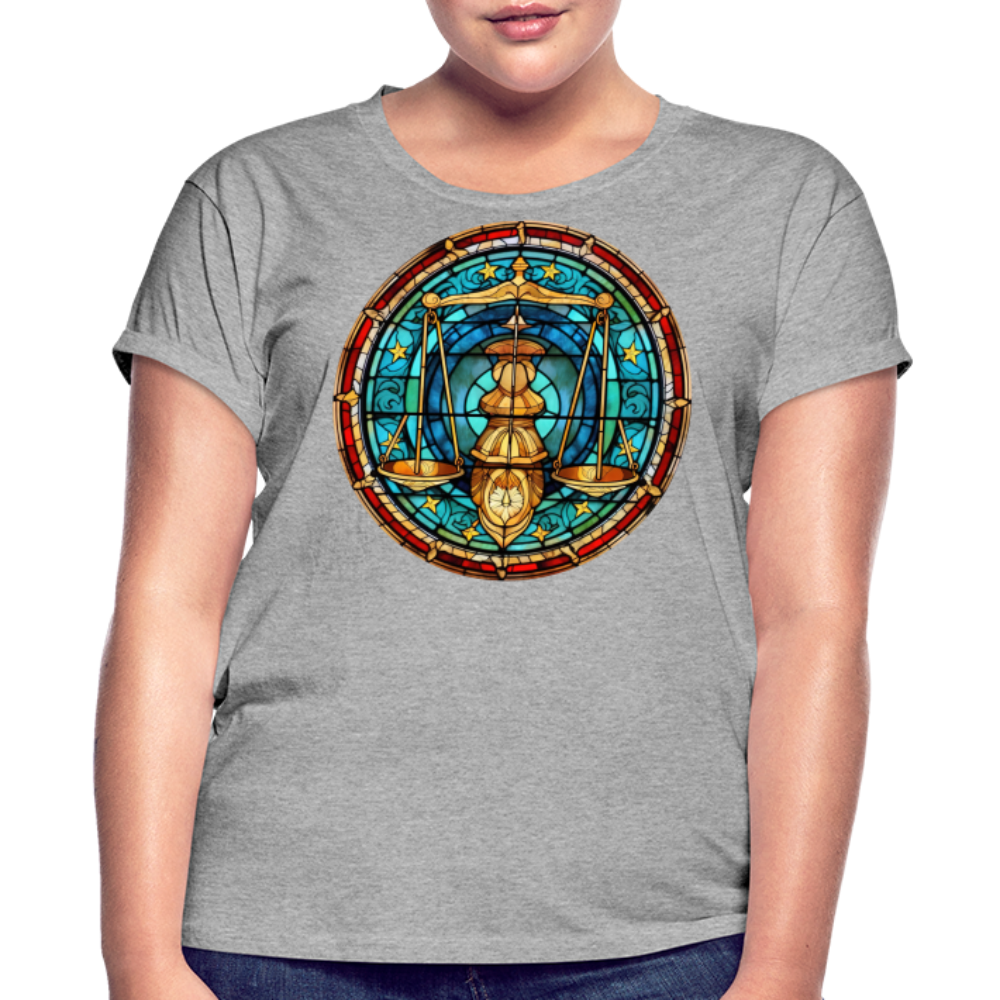 Women's Mosaic Libra Relaxed Fit T-Shirt - heather gray