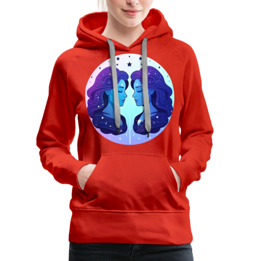 Women’s Magic Gemini Premium Hoodie - red