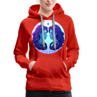 Thumbnail for Women’s Magic Gemini Premium Hoodie - red