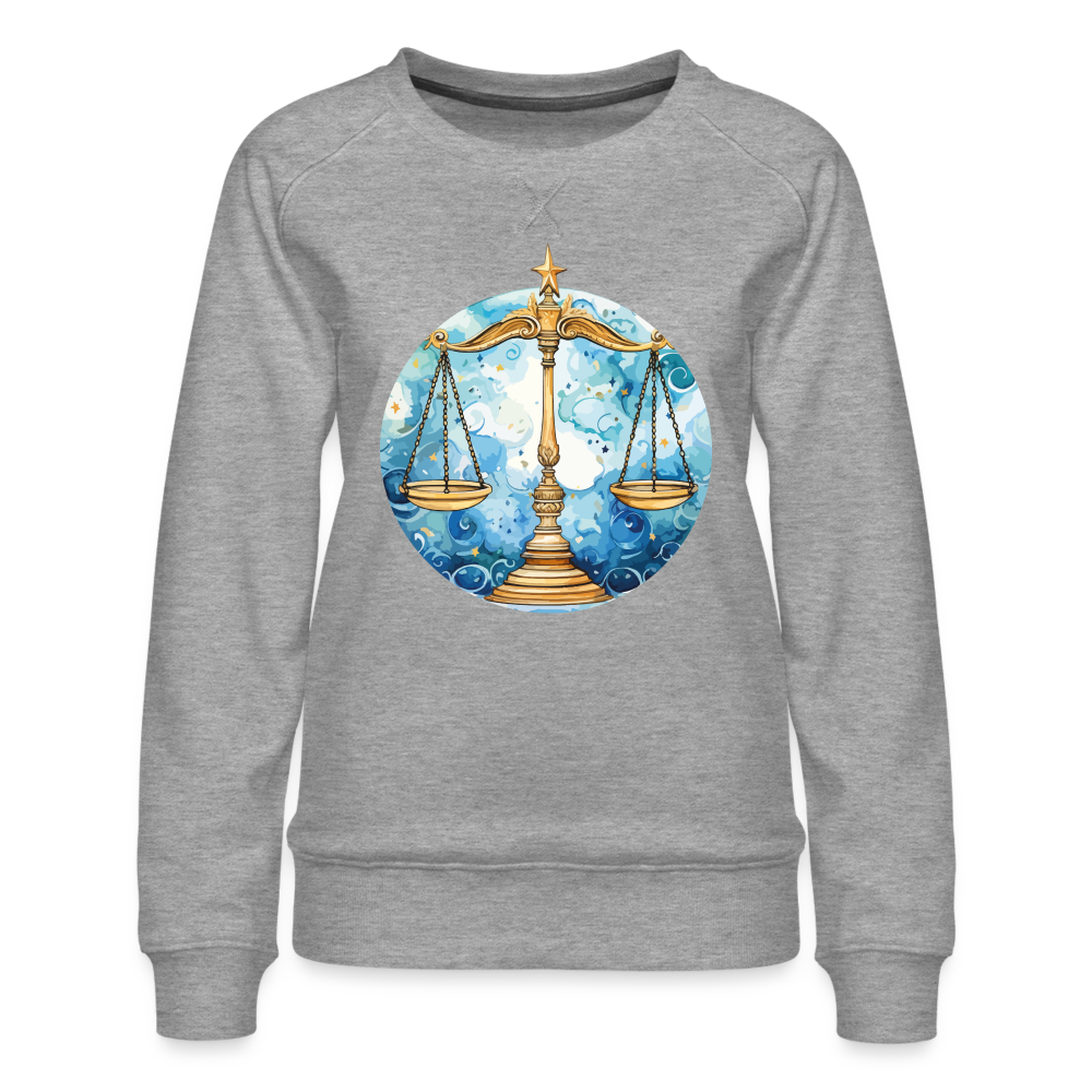 Women’s Mythical Libra Premium Sweatshirt - heather grey