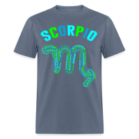 Thumbnail for Men's Power Words Scorpio Classic T-Shirt - denim