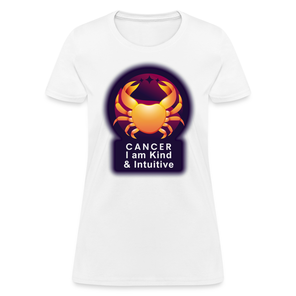 Women's Glow Cancer T-Shirt - white