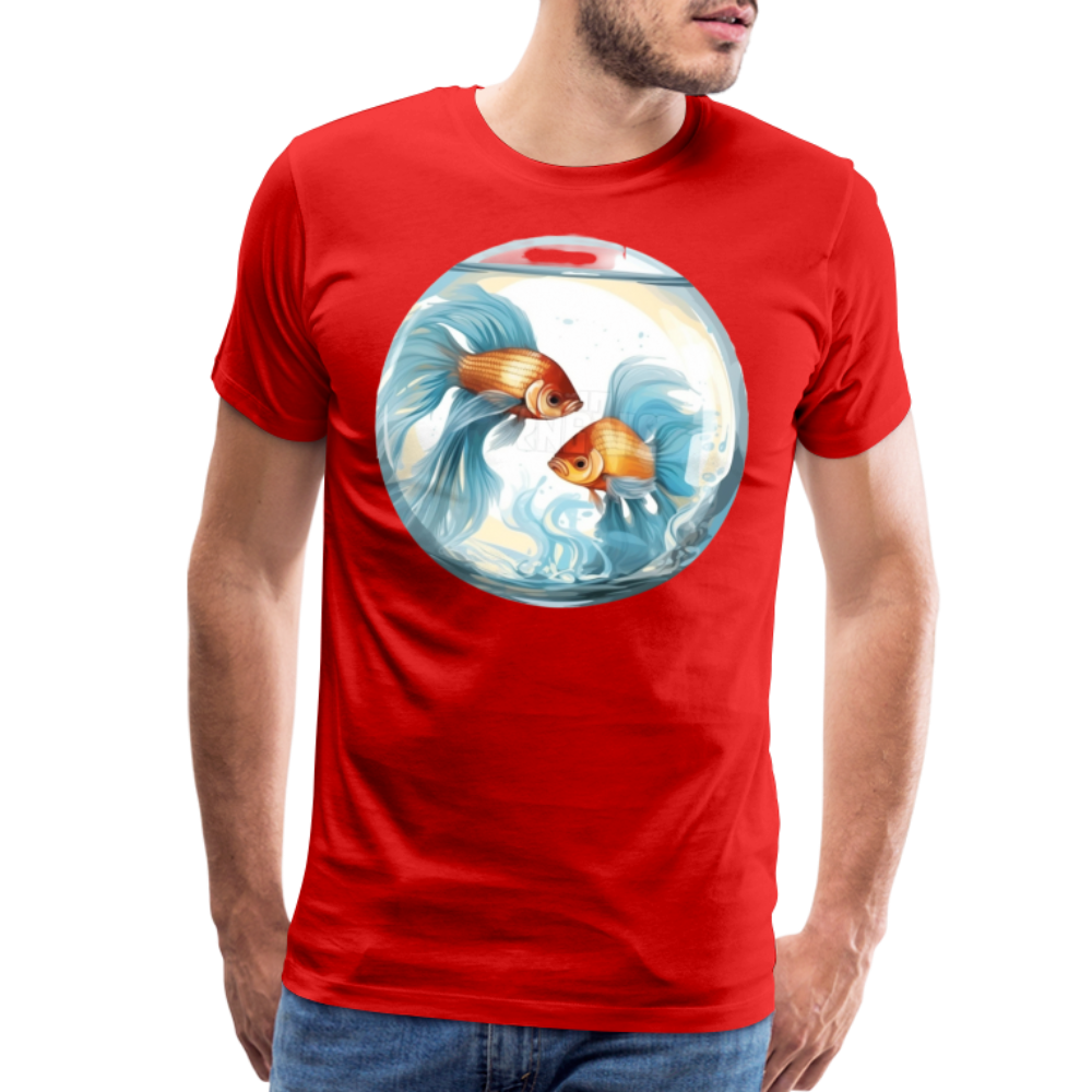 Men's Mythical Pisces Premium T-Shirt - red