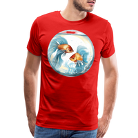 Thumbnail for Men's Mythical Pisces Premium T-Shirt - red