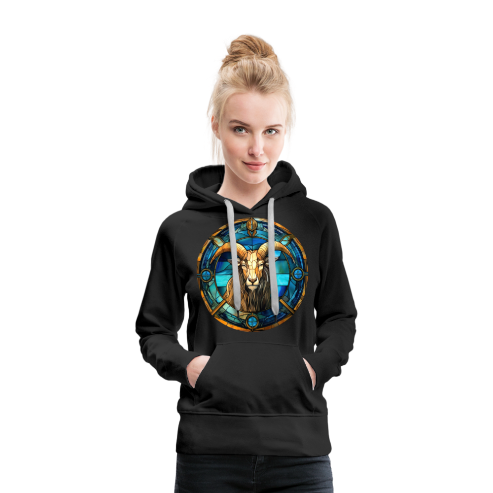 Women’s Mosaic Capricorn Premium Hoodie - black