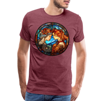 Thumbnail for Men's Mosaic Gemini Premium T-Shirt - heather burgundy