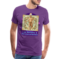 Thumbnail for Men's Mythical Virgo Premium T-Shirt - purple