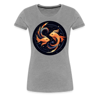 Thumbnail for Women’s Mystic Pisces Premium T-Shirt - heather gray