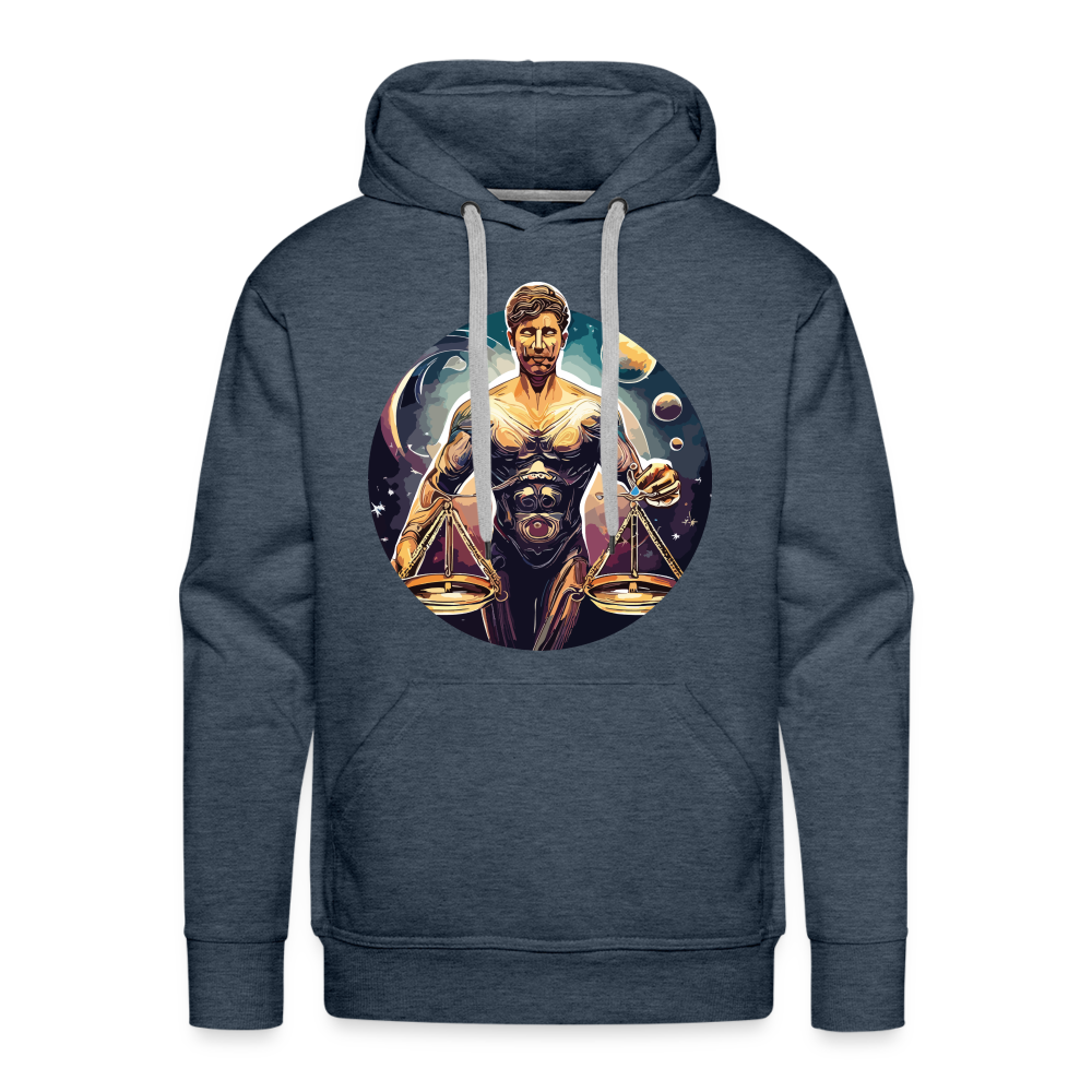 Men’s Mythical Libra Premium Hoodie - heather denim