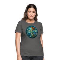 Thumbnail for Women's Mosaic Aquarius T-Shirt - charcoal