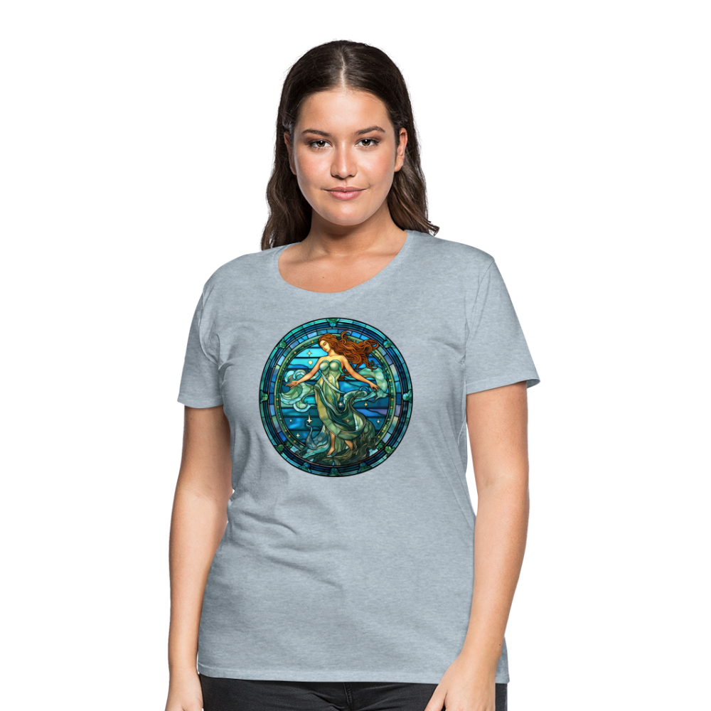 Women’s Mosaic Aquarius Premium T-Shirt - heather ice blue