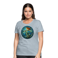 Thumbnail for Women’s Mosaic Aquarius Premium T-Shirt - heather ice blue