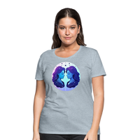 Thumbnail for Women’s Magic Gemini Premium T-Shirt - heather ice blue