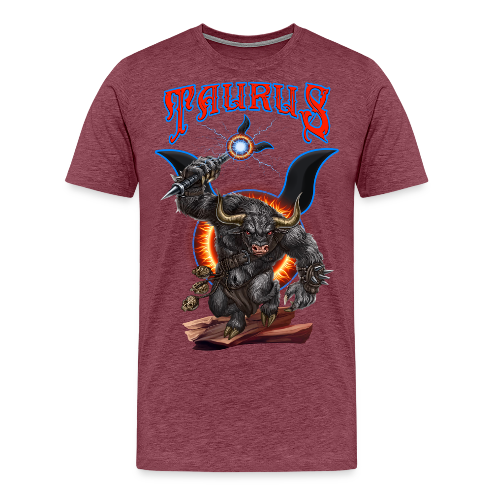 Men's Astral Taurus Premium T-Shirt - heather burgundy