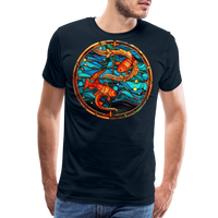 Thumbnail for Men's Mosaic Pisces Premium T-Shirt - deep navy