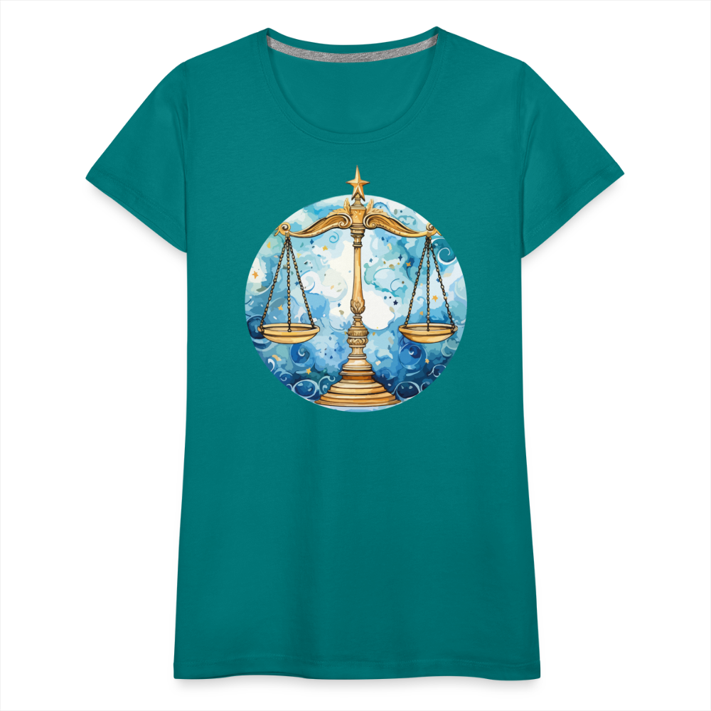 Women’sMythical Libra Premium T-Shirt - teal