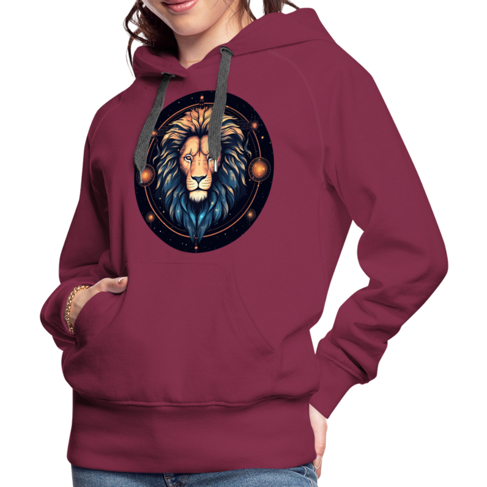 Women’s Magic Leo Premium Hoodie - burgundy