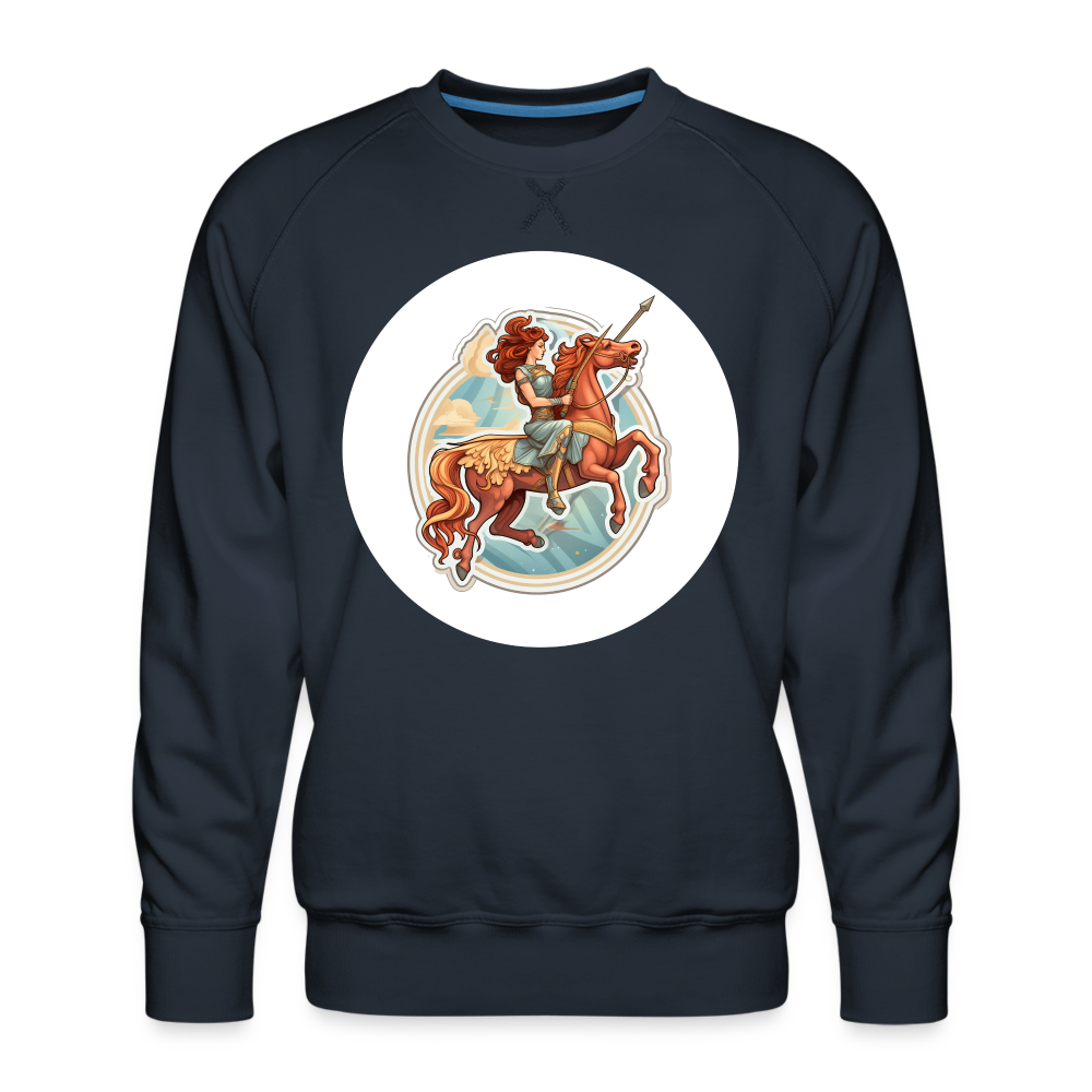 Men’s Symbol Sagittarius Premium Sweatshirt - navy