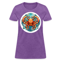 Thumbnail for Women's Symbol Cancer T-Shirt - purple heather