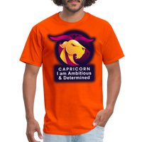 Thumbnail for Men's Glow Capricorn Classic T-Shirt - orange