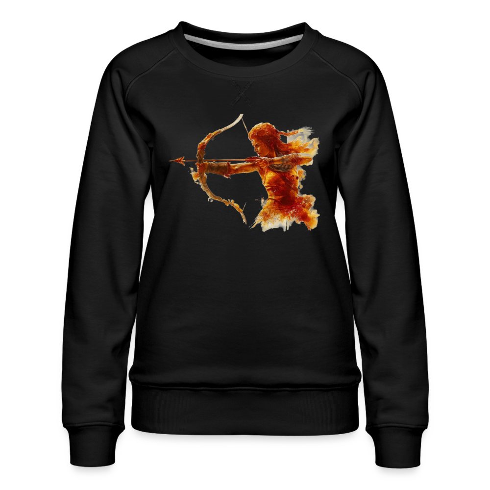 Women’s Mythical Sagittarius Premium Sweatshirt - black