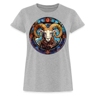 Thumbnail for Women's Mosaic Aries Relaxed Fit T-Shirt - heather gray