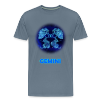 Thumbnail for Men's Gemini Premium T-Shirt - steel blue