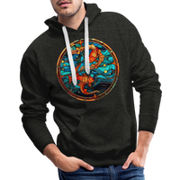 Thumbnail for Men’s Mosaic Pisces Premium Hoodie - charcoal grey