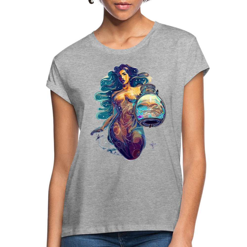 Women's Mythical Aquarius Relaxed Fit T-Shirt - heather gray