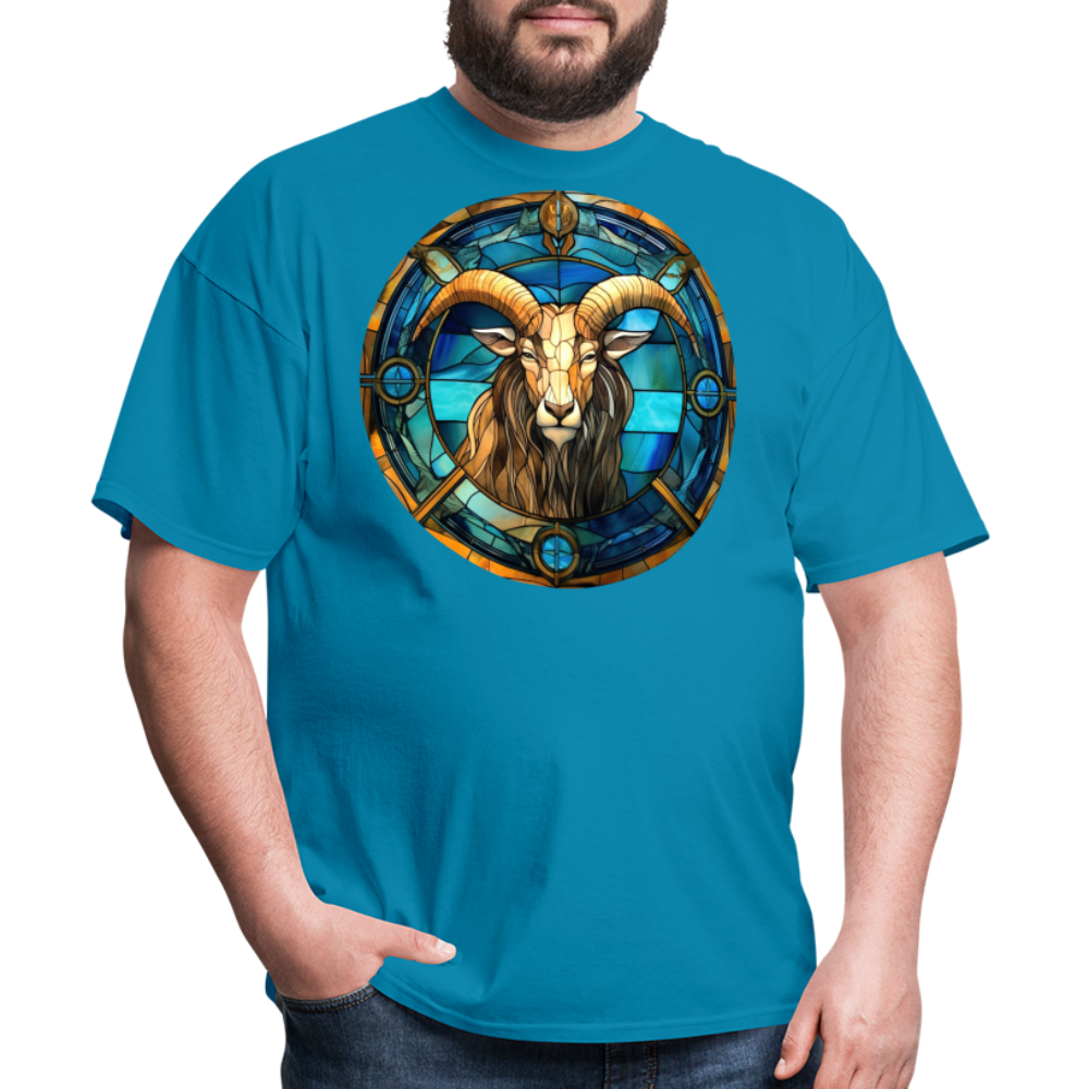 Men's Mosaic Capricorn Classic T-Shirt - turquoise