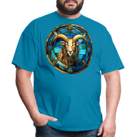 Thumbnail for Men's Mosaic Capricorn Classic T-Shirt - turquoise