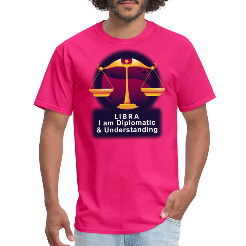 Men's Glow Libra Classic T-Shirt - fuchsia