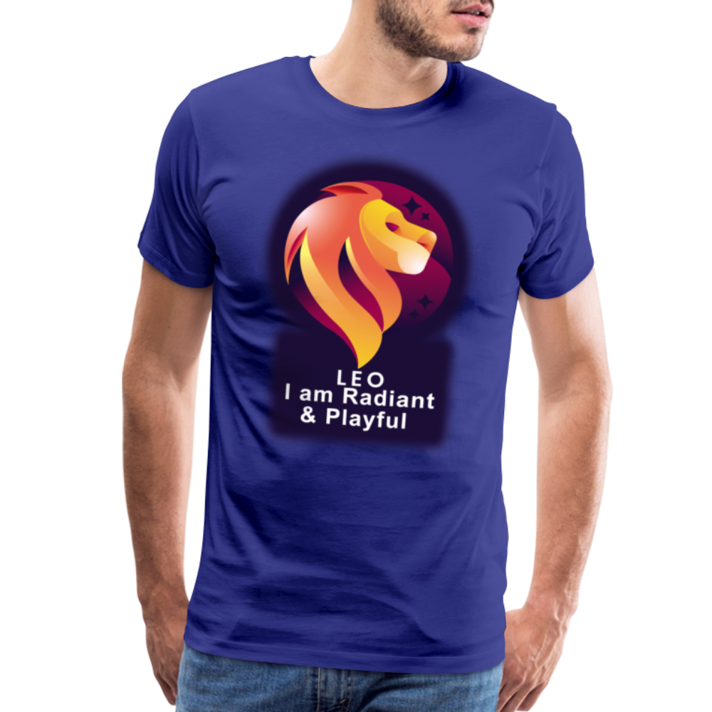 Men's Glow Leo Premium T-Shirt - royal blue