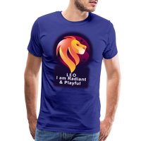 Thumbnail for Men's Glow Leo Premium T-Shirt - royal blue