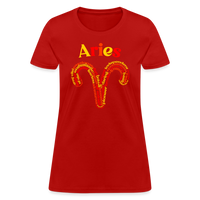 Thumbnail for Women's Power Words Aries T-Shirt - red