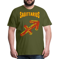 Thumbnail for Men's Power Words Sagittarius Premium T-Shirt - olive green